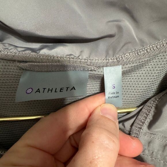 Athleta gray silver dippity anorak jacket size small - Picture 5 of 9